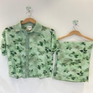 Ladies SS Cord Set With High Quality Digital Print Non Iron Fabric.